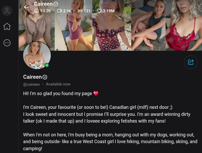 Caireen Kinley OnlyFans скриншот