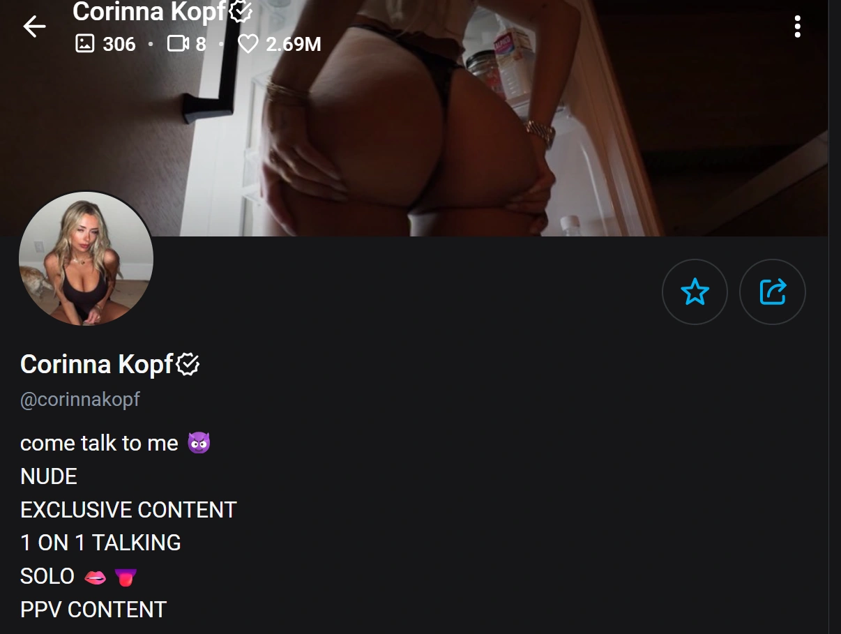 Коринна Копф скриншот OnlyFans
