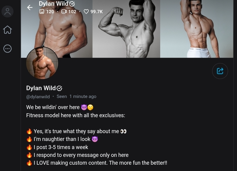 Dylan Wild скриншот OnlyFans
