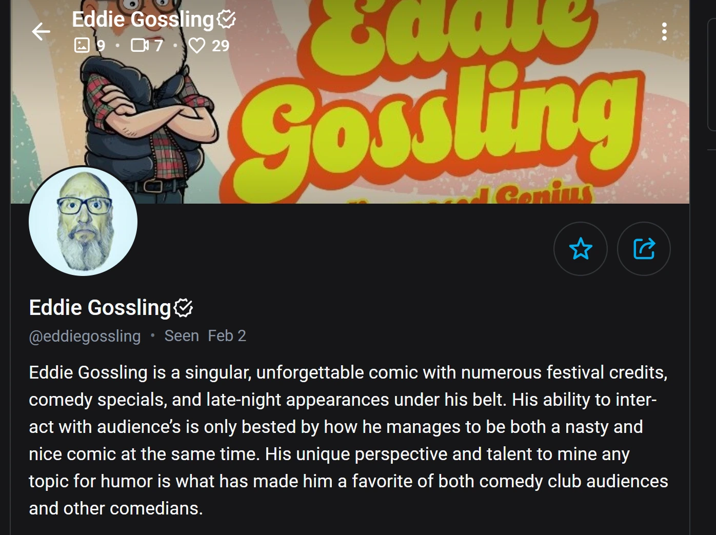 Эдди Госслинг скриншот OnlyFans