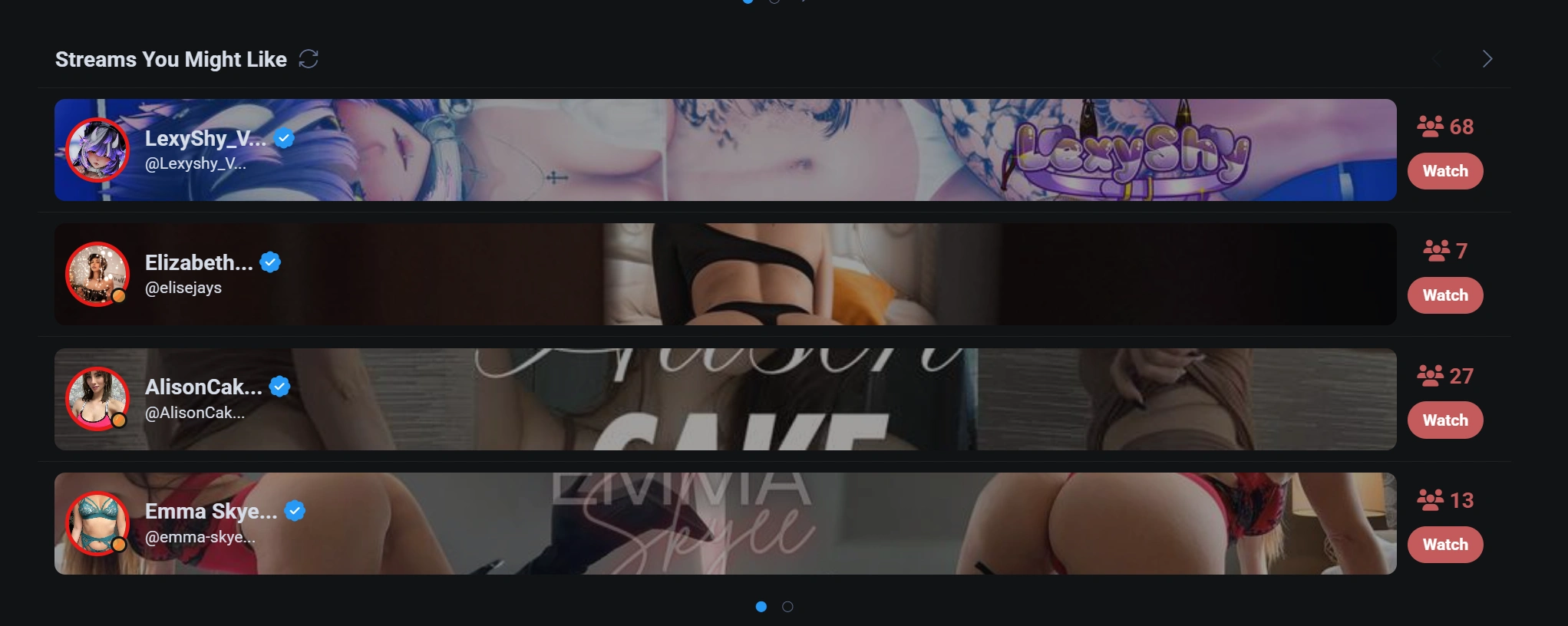 Скриншот Fansly