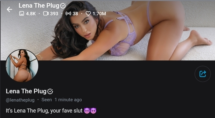 Lena the Plug скриншот OnlyFans