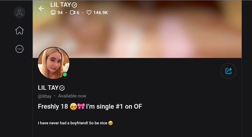 Lil Tay скриншот OnlyFans