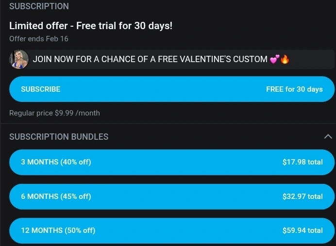 Спецпредложение OnlyFans