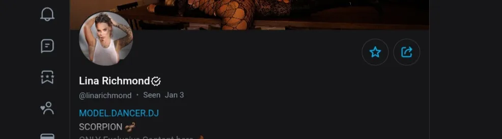 Lina Richmond скриншот профиля Онлифанс