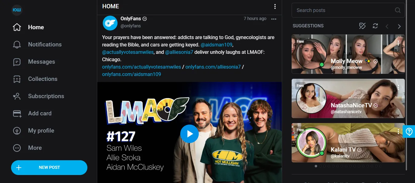 Как найти человека на OnlyFans по фото или никнейму