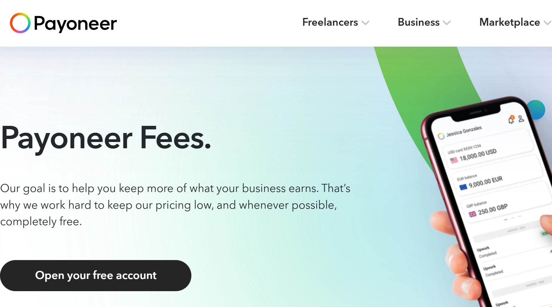 Payoneer скриншот