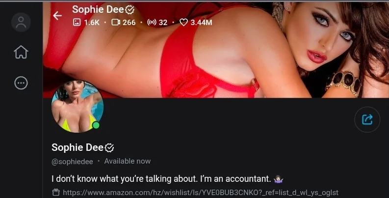 Sophie Dee OnlyFans скриншот