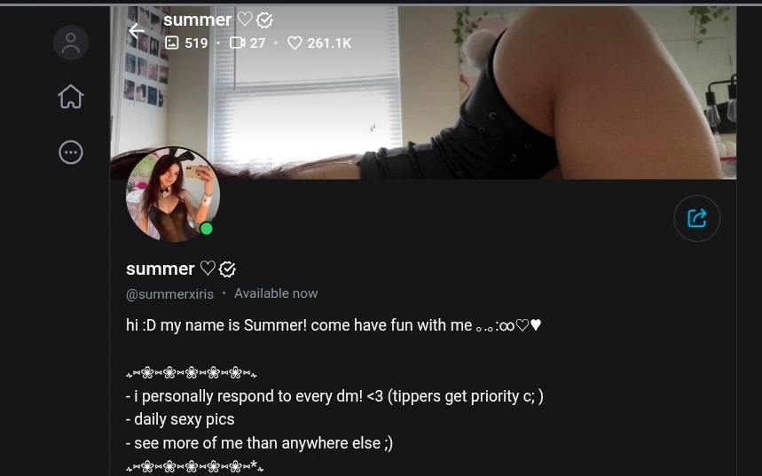 Summer скриншот OnlyFans