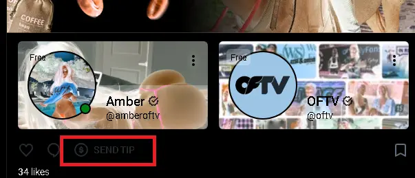 Чаевые OnlyFans скриншот