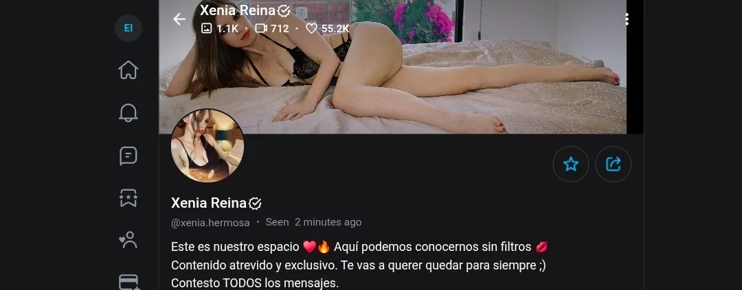 Xenia Reina скриншот профиля